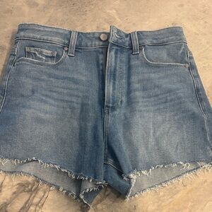 PAIGE Light Blue Jean Shorts